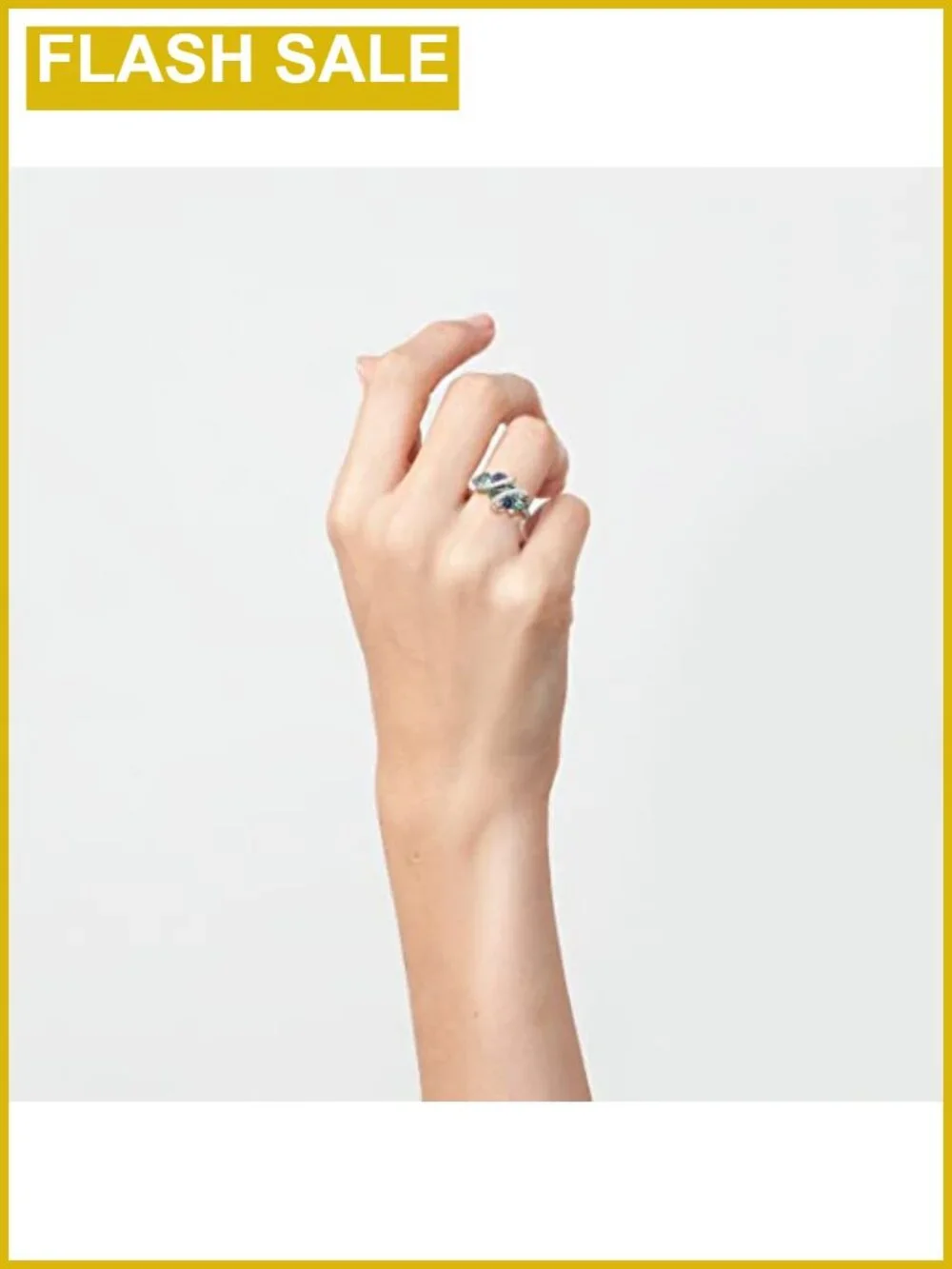 925 Sterling Silver Twist Ring White Cubic Zirconia Statement Ring